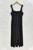 Celebrities Elegant Solid Patchwork U Neck Trumpet Mermaid Dresses