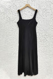 Celebrities Elegant Solid Patchwork U Neck Trumpet Mermaid Dresses