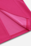 Work Elegant Solid With Bow U Neck Pencil Skirt Dresses