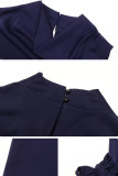 Celebrities Elegant Solid Bandage Slit Scarf Collar Sleeveless Dress Dresses