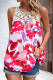 Elegant Floral Patchwork O Neck Tops