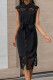 Elegant Solid Lace Turndown Collar One Step Skirt Dresses