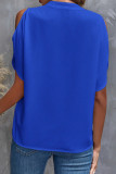 Elegant Solid Patchwork V Neck Tops