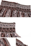 Bohemian Vintage Print Loose High Waist Harlan Full Print Bottoms