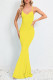 Sexy Formal Solid V Neck Trumpet Mermaid Dresses