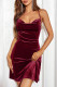 Sexy Party Solid Backless U Neck Wrapped Skirt Dresses