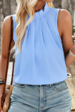 Sweet Elegant Solid Fold Half A Turtleneck Tops