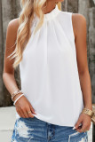 Sweet Elegant Solid Fold Half A Turtleneck Tops