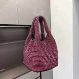 Celebrities Elegant Solid Chains Sequined Rhinestone Bags
