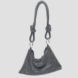 Celebrities Elegant Solid Sequined Rhinestone Bags