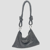Celebrities Elegant Solid Sequined Rhinestone Bags