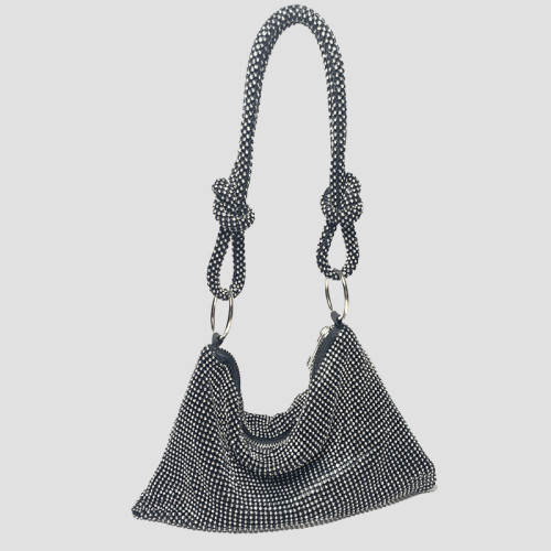 Celebrities Elegant Solid Sequined Rhinestone Bags