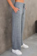Casual Simplicity Solid Pocket Loose High Waist Straight Solid Color Bottoms