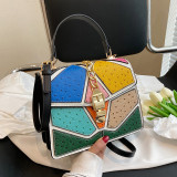Sweet Street Color Block Chains Contrast Bags