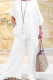 Casual Solid Pocket O Neck Nine Points Sleeve Two Pieces
