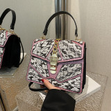 Sweet Street Color Block Chains Contrast Bags