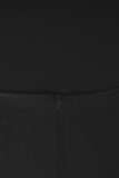Elegant Formal Solid Backless Slit Rhinestone Half A Turtleneck Evening Dress Dresses