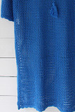 Sexy Solid Tassel Hollowed Out Swimwears Cover Up
