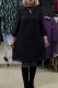 Celebrities Elegant Solid Sequined Hot Drill O Neck Long Sleeve Dresses