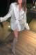 Elegant Simplicity Solid Buttons Turn-back Collar Outerwear