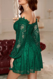 Sweet Elegant Solid Lace Off the Shoulder Princess Dresses