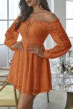 Sweet Elegant Solid Lace Off the Shoulder Princess Dresses