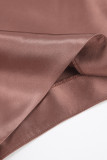 Celebrities Elegant Solid High Waist Solid Color Bottoms