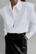 Casual British Style Solid Flounce Shirt Collar Tops