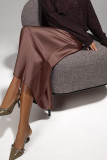 Celebrities Elegant Solid High Waist Solid Color Bottoms