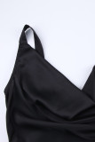 Sexy Formal Solid Backless V Neck Evening Dress Dresses
