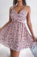 Sweet Vacation Floral Flounce V Neck Sling Dress Dresses