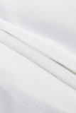 Elegant Solid Buckle V Neck A Line Dresses
