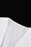Elegant Solid Buckle V Neck A Line Dresses