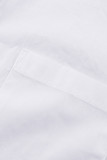 Elegant Solid Hollowed Out Buttons Tops
