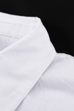 Elegant Solid Hollowed Out Buttons Tops