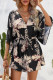 Casual Vacation Floral Frenulum V Neck Printed Dress Dresses
