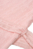 Sweet Solid Bandage Halter Princess Dresses
