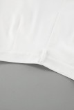 Casual British Style Solid Pocket Loose Straight Solid Color Bottoms