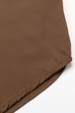 Elegant Simplicity Solid Fold V Neck Tops