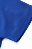 Casual Simplicity Solid Pocket Buttons V Neck Tops