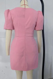 Sweet Elegant Solid Fold V Neck Princess Dresses