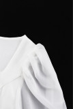 Celebrities Elegant Solid Frenulum Square Collar A Line Dresses