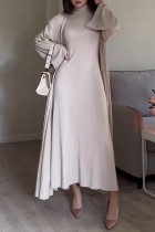 Celebrities Elegant Solid Turtleneck Long Sleeve Two Pieces
