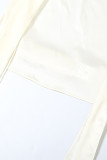 Elegant Solid Backless Halter Sleeveless Two Pieces