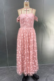 Elegant Solid Jacquard Zipper Off the Shoulder A Line Dresses