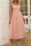 Elegant Solid Jacquard Zipper Off the Shoulder A Line Dresses