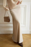 Celebrities Elegant Solid Regular High Waist Solid Color Bottoms