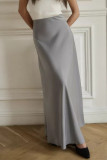Celebrities Elegant Solid Regular High Waist Solid Color Bottoms