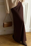 Celebrities Elegant Solid Regular High Waist Solid Color Bottoms