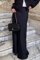 Celebrities Elegant Solid Regular High Waist Solid Color Bottoms